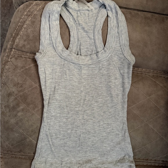 My Outfit Online Heather Gray Racerback Tank Top - Picture 1 of 3